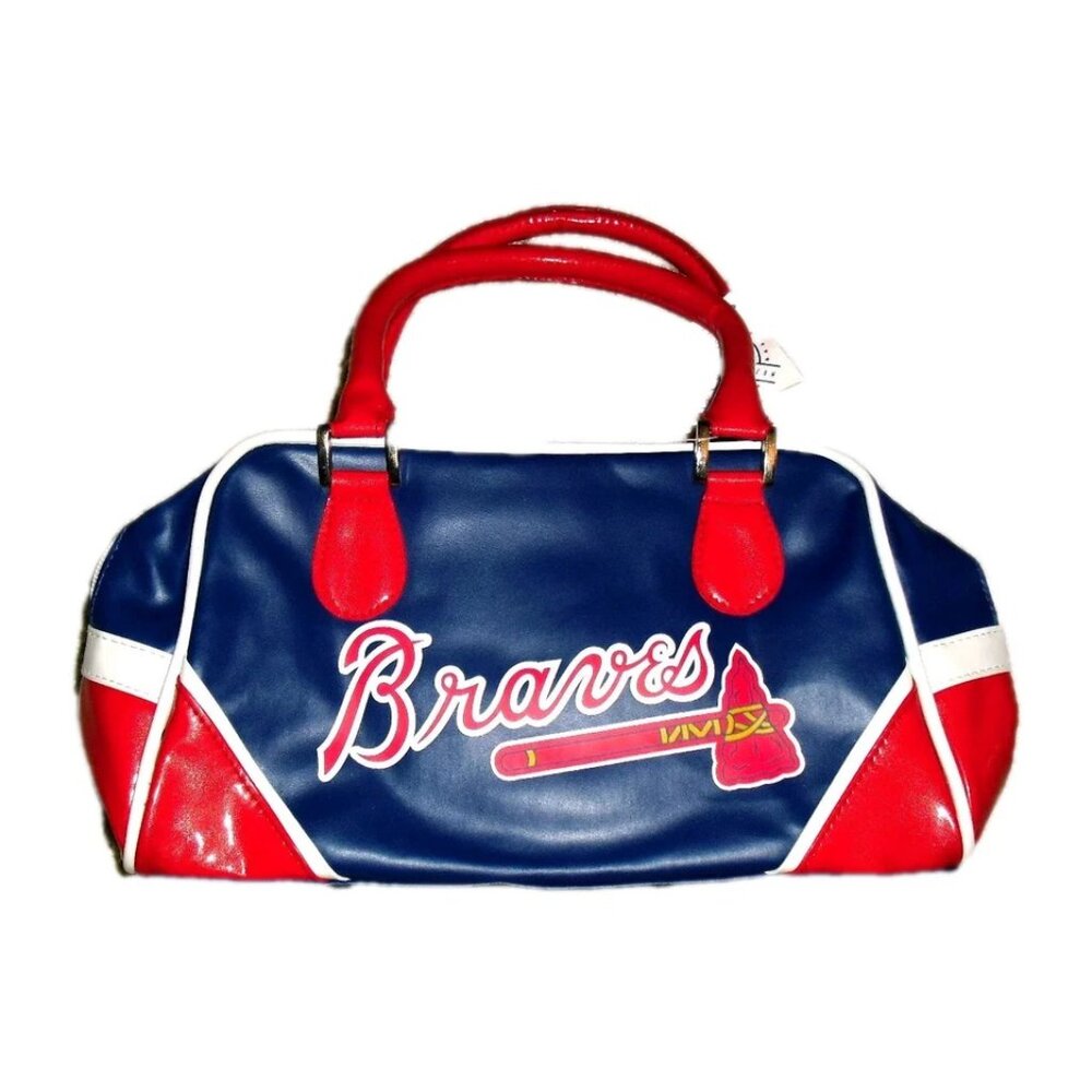 Atlanta Braves Womens Girls Purse 7x12 inches Red Blue New Mlb